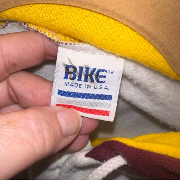 BIKE Hooded Sleeveless Pullover Sweatshirt Womens Small Fleece Fall Colors - Picture 8 of 8